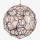 Lámpara Colgante Industrial Techo Tom Dixon Etch Web Copper 60 Cms