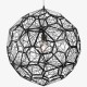 Lámpara Colgante Industrial Techo Tom Dixon Etch Web Black 60 Cms