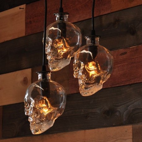 Candelabro Botellas Crystal Head