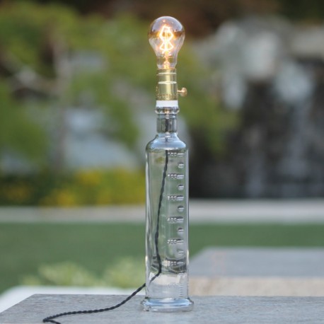 Lámpara Botella Transparente