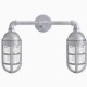 Lampara Vintage Industrial Miner Sconce Doble Plata