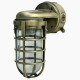 Lámpara Luminaria Industrial Muro Pared Bunker Antique Oro Dorado Bronce
