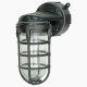 Lámpara Industrial Exterior Muro Pared E27 E26 Bunker Antique Negro 
