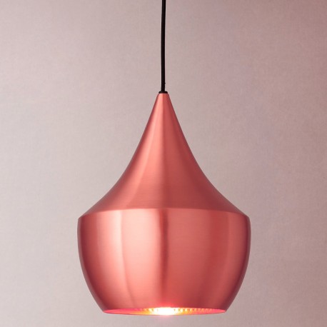 Lámpara Colgante Techo Decorativa Sala Oro Rosa Cobre Beat Copper Fat
