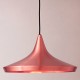 Lámpara Colgante Techo Decorativa Sala Oro Rosa Cobre Beat Copper Wide