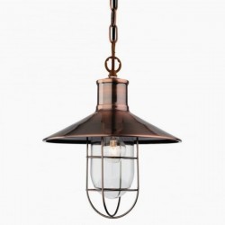 Lampara Jaula Shade Oxido