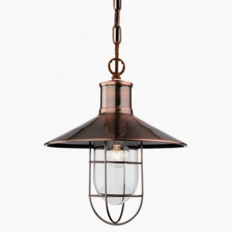 Lampara Jaula Shade Oxido