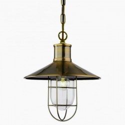 Lampara Jaula Shade Dorado