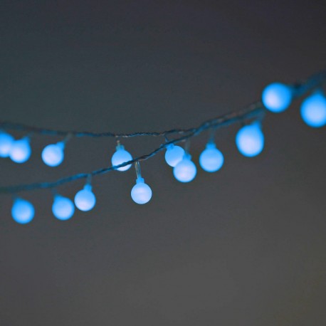 Luces de Globo LED Decorativas Evento Recamara Navidad Azul 8.5 Mts