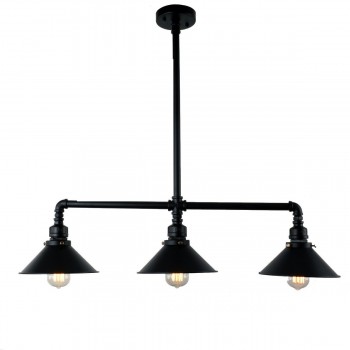 Candelabro 3 Lamparas Vintage Industrial Edison Classic Shade