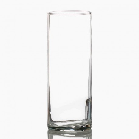 Florero Decorativo Minimalista Evento Cilindro de Cristal 60 x 15 Cms 