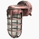 Lámpara Luminaria Industrial Muro Pared Bunker Antique Oro Rosa Cobre