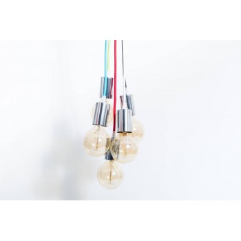 Candelabro Lampara Vintage Industrial Racimo 5 Bombillas Edison
