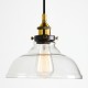 Lámpara Vintage Industrial Colgante Cristal Antique Transparente Dorado