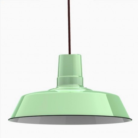 Lámpara Vintage Industrial Colgante Edison Retro Warehouse 30 Cms Menta