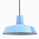 Lámpara Vintage Industrial Colgante Edison Warehouse 30 Cms Azul Cielo 