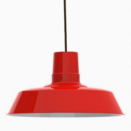 Lámpara Vintage Industrial Colgante Edison Retro Warehouse 30 Cms Rojo