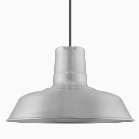 Lámpara Vintage Industrial Colgante Warehouse 30 Cms Plata Plateado
