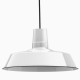 Lámpara Vintage Industrial Colgante Edison Warehouse 30 Cms Blanco