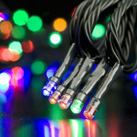 Series 100 Luces Multicolor Verde