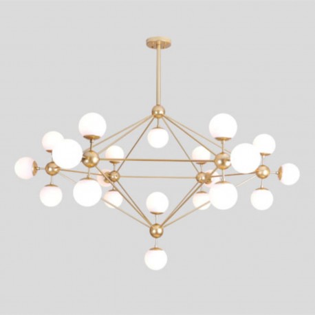 Candelabro 21 Esferas Dorado