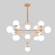 Candelabro 15 Esferas Dorado