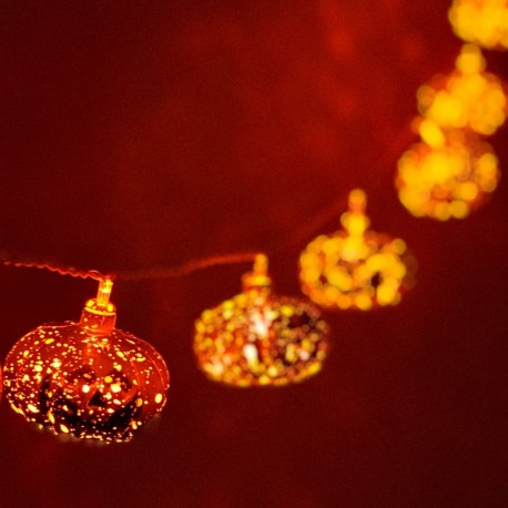 Luces Calabazas Brillantes Led Halloween Octubre Fiesta Mesa Dulces