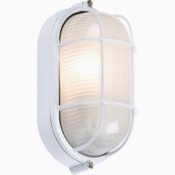 Lámpara Naútica Blanca Vintage Industrial Muro Pared Pasillo Techo E27