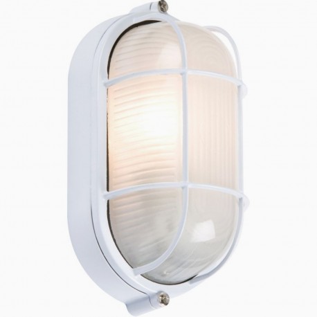 Lámpara Naútica Blanca Vintage Industrial Muro Pared Pasillo Techo E27