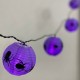 Serie Linterna Arañas 3.2 Mts Luces Halloween Morado Purpura Decoracion