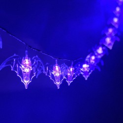 Luces Vampiros Murciélagos Morado Púrpura Violeta Decoración Halloween