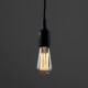 Lámpara Luminaria Colgante Silicón Vintage Minimalista Moderna Negro