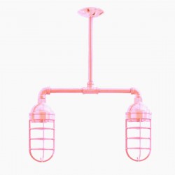 Candil Bunker 2 Focos Rosa