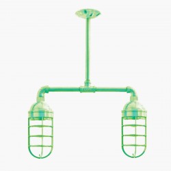 Candil Bunker 2 Focos Menta
