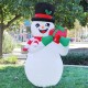 Inflable Muñeco De Nieve Regalo Navideño Navidad Luces Led 1.5 Metros