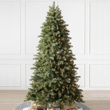 Arbol De Navidad Pino Navideño 2.10 Metros Verde Artificial Luces Led