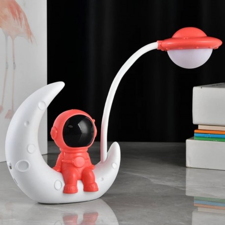 Lámpara Buró Astronauta Rojo