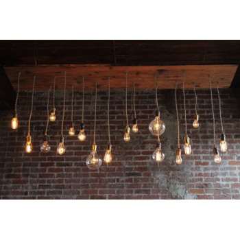 Candelabro Lampara Vintage Industrial Racimo 18 Focos Edison