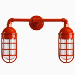 Bunker Vintage 2 Focos Naranja