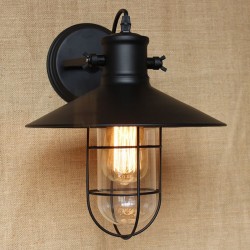 Lampara Edison Shade Negro