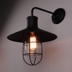Lampara Vintage Edison Shade Rustic Sconce