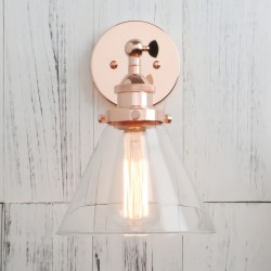 Lámpara Industrial Cono Cobre