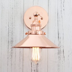 Lámpara Industrial Vintage Cobre