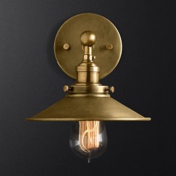 Lámpara Industrial Vintage Oro