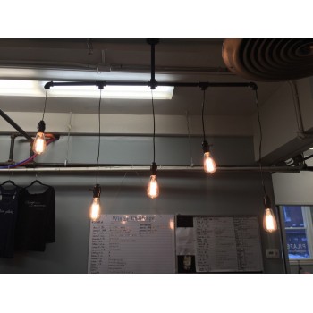 Lámpara Vintage Industrial Techo 5 Focos Edison Colgantes
