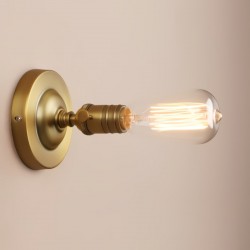 Lámpara Industrial Retro Dorado