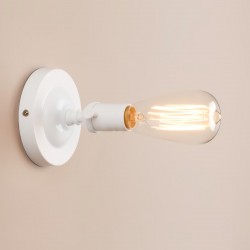 Lámpara Industrial Retro Blanco