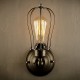 Lámpara Jaula Retro Oro