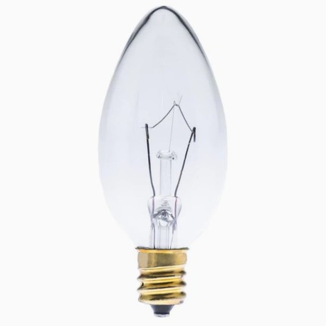 Foco Cálido Incandescente Decorativo Vela Antique Vintage Retro E12 7W