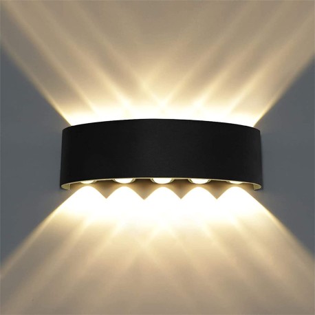 Lámpara Para Exterior Luminaria Decorativa Arbotante Moderna 10 Leds 20W